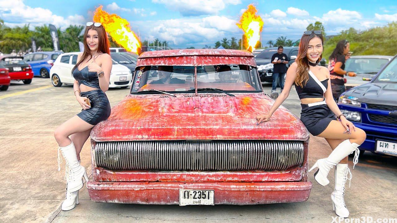Present Automobiles, Drifting and Scorching Ladies in Southern Thailand!