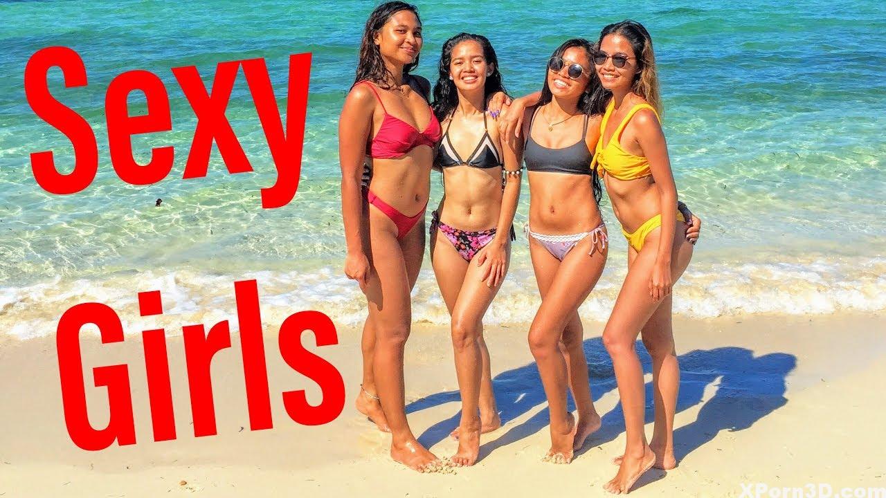 Attractive Ladies on the seaside | Bantayan Island Finest Island in Cebu Philippines