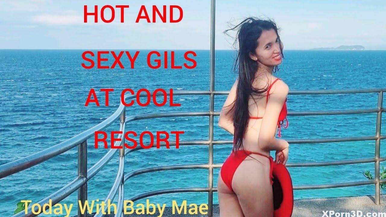 HOT And Attractive Women At Cool Resort lovely Filipina  Antulang Resort Siaton Philippines