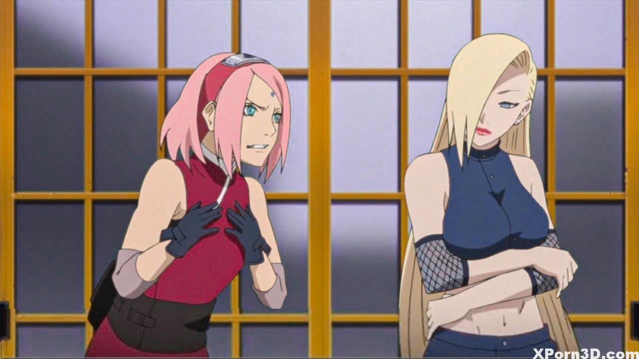 Ino exhibits Sakura her large boobs – Naruto Shippuden